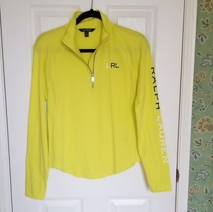 New Lauren Ralph Lauren 1/4 Zip Logo Top